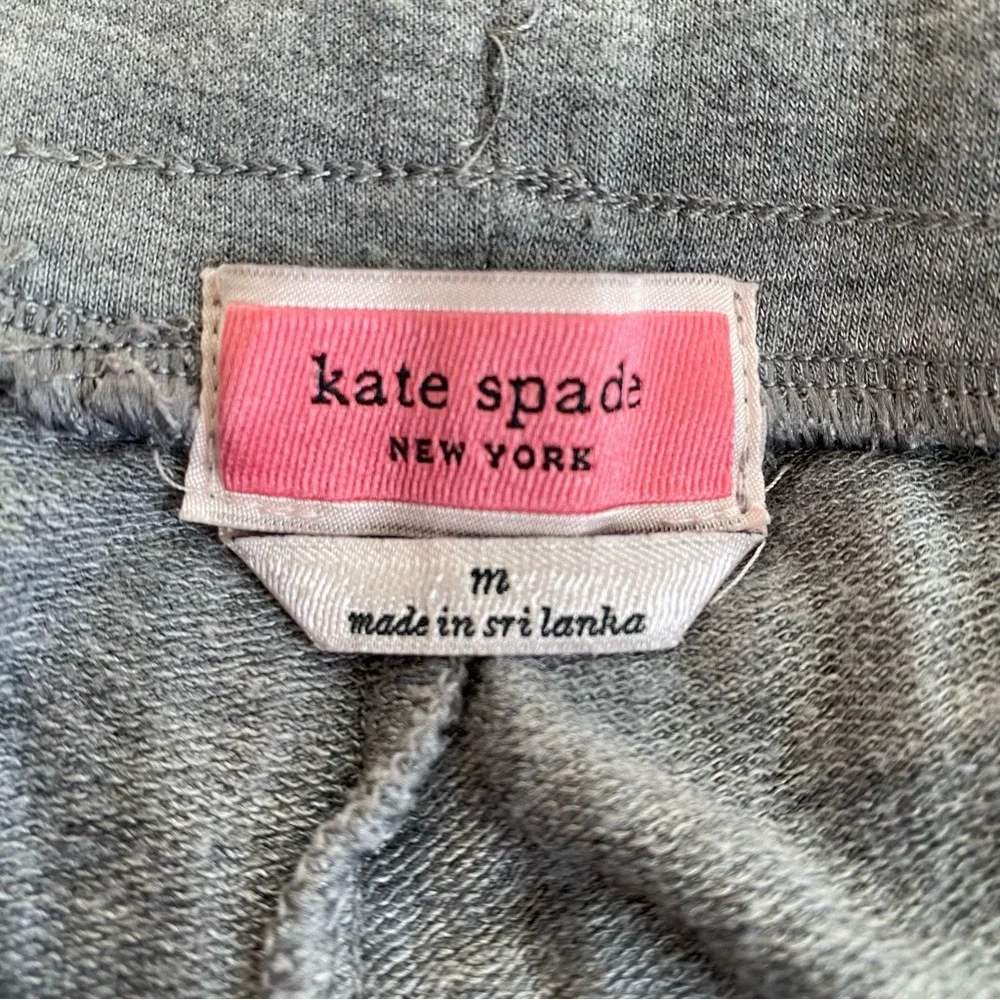 Kate Spade New York Women's Joggers Size M Gray Comfy Loungewear Soft Rayon